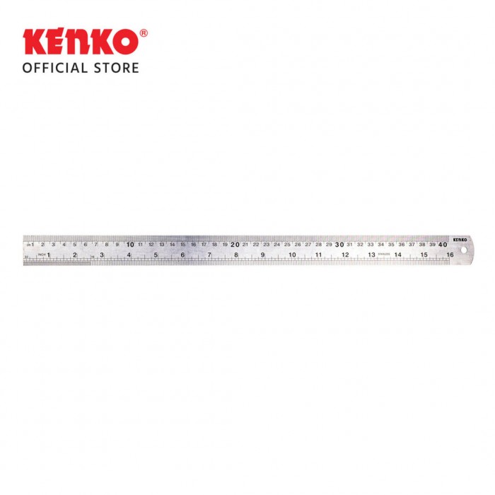 STAINLESS STEEL RULER 40CM | Kenko Stationery Official Store